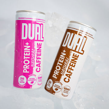 Dual Chocolate & Strawberry Protein + Natural Energy Shake - Mixed Case 12x250ml